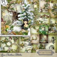 Green Christmas Collection by kittyscrap