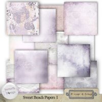 Sweet Beach Papers 1 by ButterflyDsign