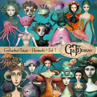 Enchanted Ocean Elements - Set1 by G&T Designs
