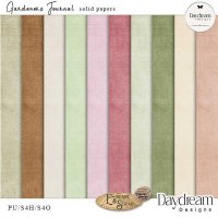 Gardeners Journal Solid Papers by Daydream Designs