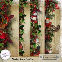 Santas time Borders by butterflyDsign