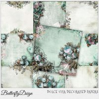 Dolce Vita Decorated Papers by ButterflyDsign