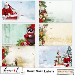 Doux Noel Labels by Louise L