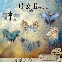 Butterfly Art CU by G & T Designs