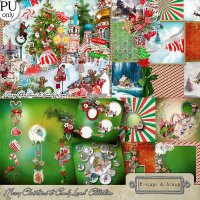 Merry Christmas To Candy Land Collection by KittyScrap
