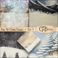 Fine Art Snow Scenes - Set3 by G&T Designs