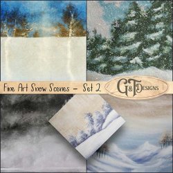 Fine Art Snow Scenes - Set2 by G&T Designs