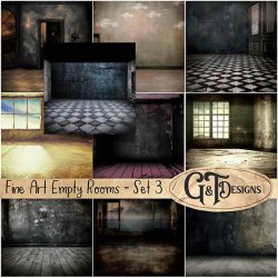 Fine Art Empty Rooms - Set 3 by G&T Designs