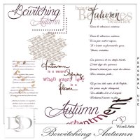Bewitching Autumn Word Art