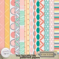 This Beautiful life Patterned papers by ButterflyDsign