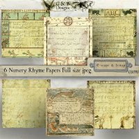 Nursery Rhyme Papers by G & T Designs