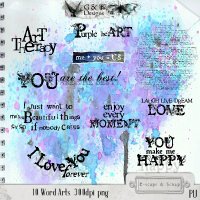 Purple Heart - Word Art by G & T Designs