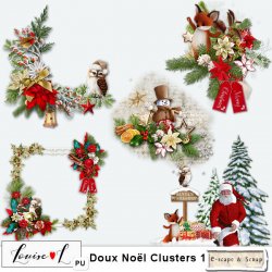 Doux Noel Clusters 1 by Louise L