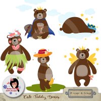 Cute Teddy Bears by Malacima