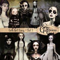Goth Girl Gang - Set1 by G&T Designs