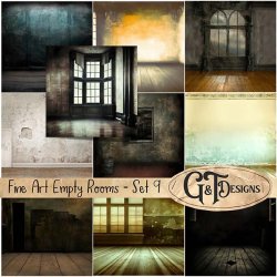 Fine Art Empty Rooms - Set 9 by G&T Designs