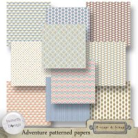 Adventure Patterned Papers by butterflyDsign