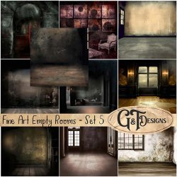 Fine Art Empty Rooms - Set 5 by G&T Designs