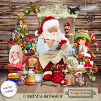 Christmas workshop page kit by ButterflyDsign