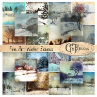 Fine Art Winter Papers by G&T Designs