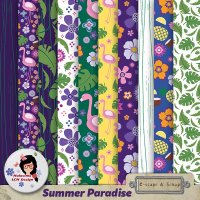 Summer Paradise Pack Papers by Malacima