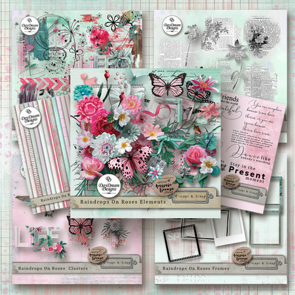 Raindrops On Roses Collection by Daydream Designs - Click Image to Close