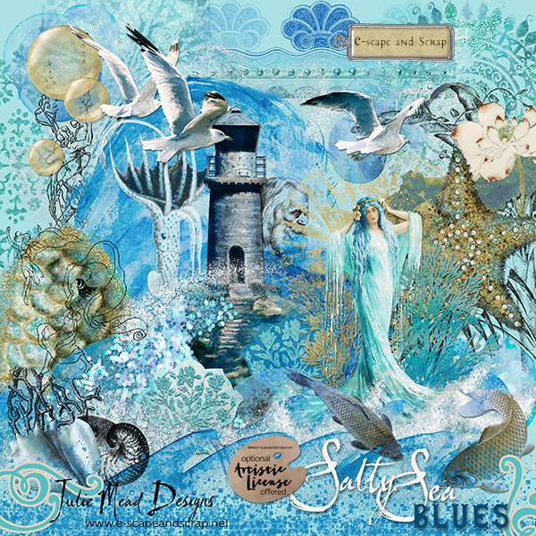 Salty Sea Blues by Julie Mead - Click Image to Close