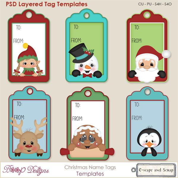 Christmas Gift Tags Template Bundle – Decals And Daydreams