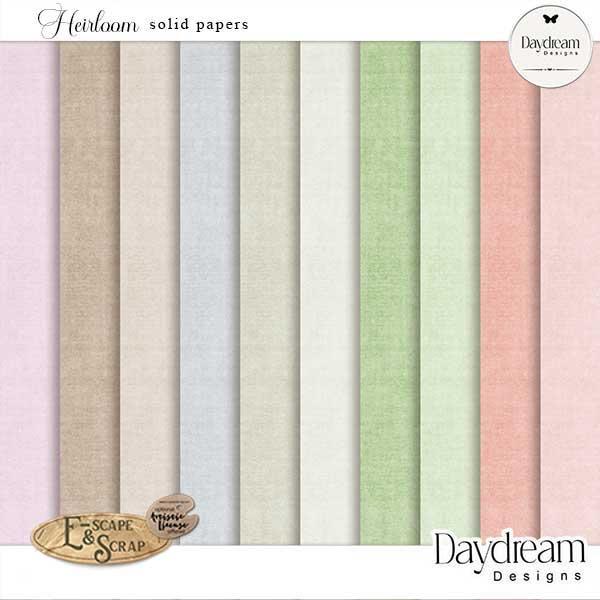 Heirloom Solid Papers by Daydream Designs