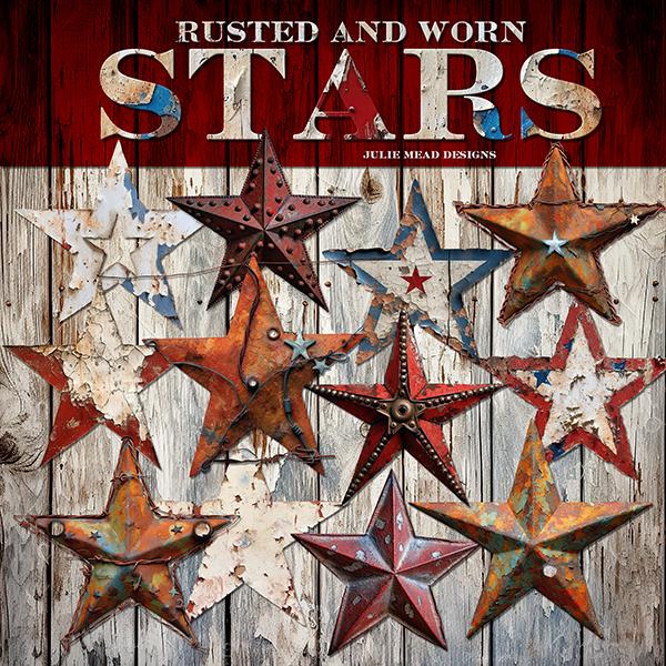 Rusted and Worn Stars by Julie Mead