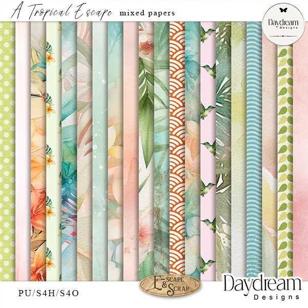 A Tropical Escape Mixed Papers by Daydream Designs