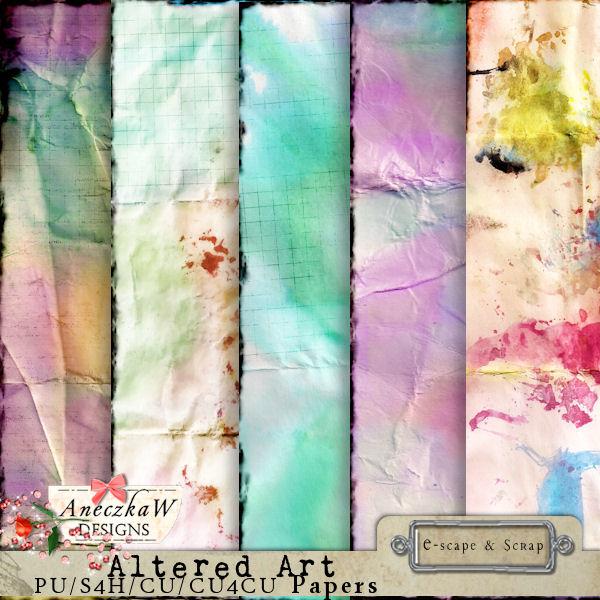 Altered Art- CU Papers by AneczkaW