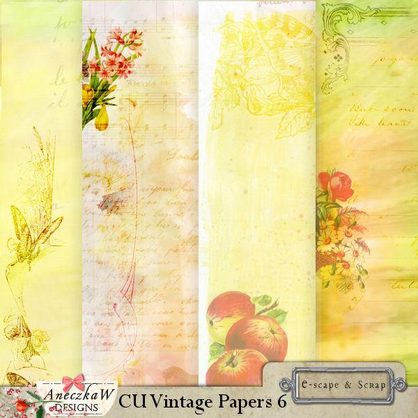 CU Vintage Papers 6 by AneczkaW