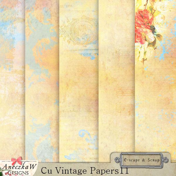 CU Vintage Papers 11 by AneczkaW