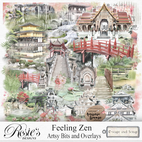 Feeling Zen Artsy Bits by Rosie's Designs - Click Image to Close