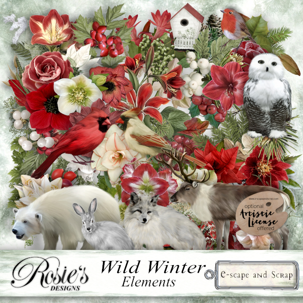 Wild Winter Elements by Rosie's Designs - Click Image to Close