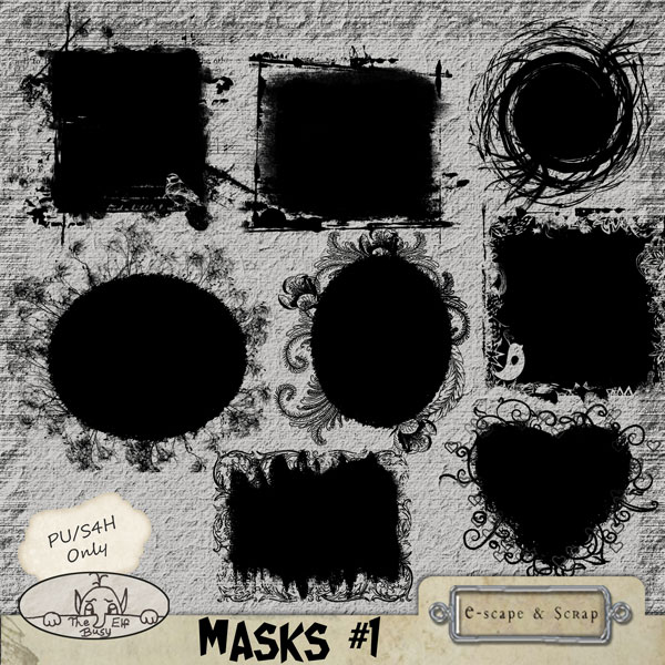 Masks 1 by The Busy Elf - Click Image to Close