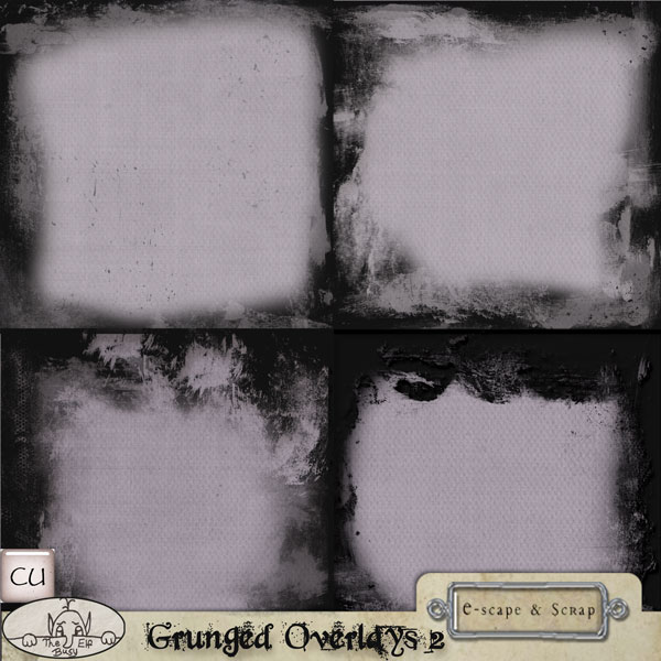 Grunged Overlays 2 CU by The Busy Elf - Click Image to Close